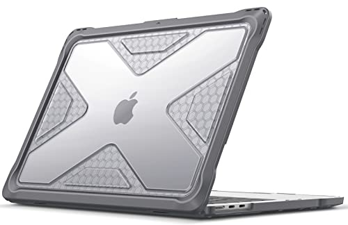 Fintie Hülle Kompatibel mit MacBook Air M4 M3 M2 13.6 (2025-2022) A3240 A3113 A2681- Ganzkörper-Rugged Hybrid Schutzhülle TPU Stoßstange Case Kompatibel mit MacBook Air 13.6 Zoll, Grau