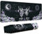Aesthetic Butterfly Goth Gaming Mouse Pad XL, Mushroom Moon Phase Galaxy Mousepad Black Purple Long Large Desk Mouse Mat, Spooky Witch Goth Desk Accessories Stuff Decor, 31.5 X 11.8 Inch