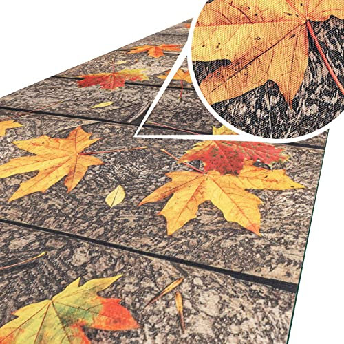 ANRO Küchenteppich Küchenläufer Teppich Läufer Küche abwischbar rutschfest Design Herbst 400 x 52cm