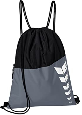 Erima Unisex Six Wings Basic Turnbeutel (7232325), Slate Grey/schwarz, 1