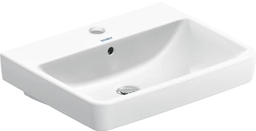 Duravit Möbelwaschtisch Duravit No 1 mit Überlauf, 1 Hahnloch, weiß 600x460mm 1 pièces
