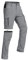 Vzteek Herren Wanderhose Zip Off Trekkinghose Outdoorhose Sommer Softshell Stretch Hose Kurz für Wandern,Abnehmbar,Baggy,Fahrrad,arbeits(Foggrey,XL)
