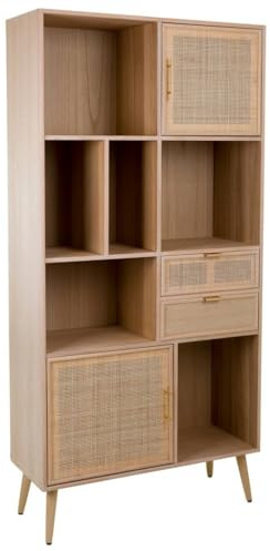 WANDERLUST DECO Regal aus Holz und Rattan