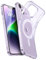 ESR für iPhone 14 Hülle/iPhone 13 Hülle, Kompatibel mit MagSafe, Klares Silikon Handyhülle iPhone 14/13 Case, Stoßfeste Dünne Vergilbungsbeständige Transparente Schutzhülle, Zero Serie, Lila