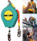 Dispositif Antichute a Rappel Automatique, Harnais de Securite Anti Chute Haute Altitude, Équipement de Protection Individuelle pour Toiture et D'échafaudage,Charge:150kg(Size:10M)