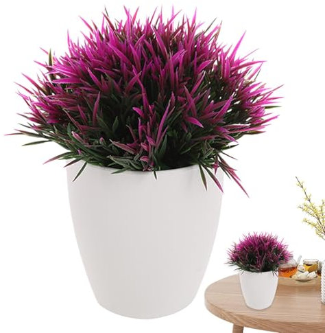 Nankoyal Piante finte da interno Piccole, piccole piante artificiali in vaso | Piante in vaso finte con artificiale - Decorazioni per il desktop, decorazioni per piante finte, decorazioni per mensole