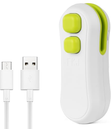 HOTUT Mini Bag Sealer, 2 in 1 Bag Cutter and Sealer, Rechargeable Bag Sealer, Handheld Heat Sealer Machine with Magnetic, Portable Bag Sealer Heat Seal Tool for Keep Food Fresh Plastic Bags Chip Bags