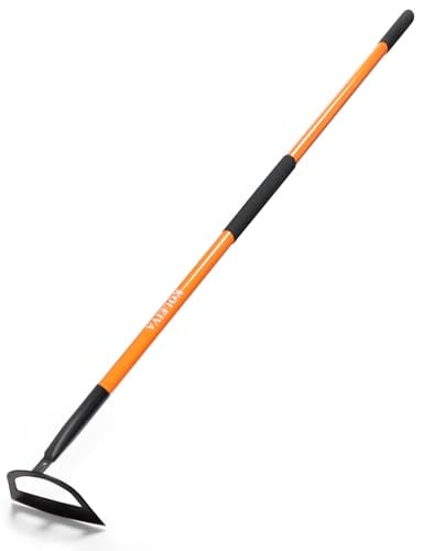 KOLEIYA Sharp Garden Hoe – Pre-Sharpened Heavy Duty Weeding Hoe with 57 Fiberglass Handle, 8.3 Wide Blade for Effortless Cutting, Gardening, Farm & Field