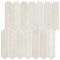Commomy Piastrelle Adesive Cucina Bagno, Paraschizzi Adesive Bagno Cucina Autoadesive, Matte Toledo Cream, 30 x 30 cm, 10 Pezzi, PVC Pannelli Decorativi 3D per Parete