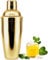 Cocktail Shakers, 25oz 750ML Martini Shaker Getränke Shaker mit eingebautem Sieb für Barkeeper, Edelstahl-Bar-Shaker für Familien, Bars Weihnachten Party, Margarita-Mixer für Mixgetränke(Gold)