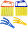4 Pcs Window Blind Cleaner Duster Brush, Blind Cleaner, Include 2pcs 7 Finger Blind Duster Brush & 2pcs Shutter Cleaner Brushes for Window & Air Conditioner Blinds Dust Dirt