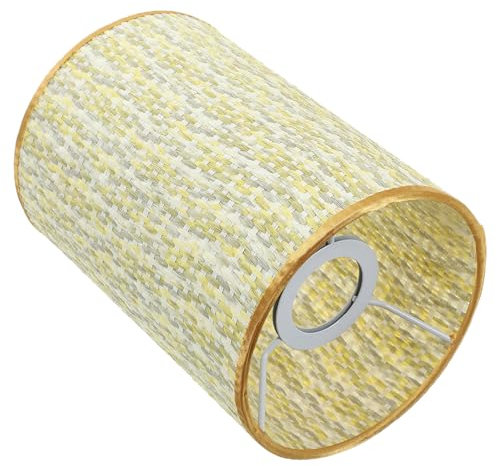 STOBOK Lampenschirm aus Stoff und Eisen Gewebter Lampenschirm für Tisch und Stehlampen Einfache Montage Rustikales Design für Heimdekoration