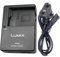 DE-A79 DE-A80 DMW-BLC12 Battery Charger for Panasonic Lumix DC-FZ1000 II, DC-G95, DMC-GX8, DMC-FZ200, DMC-FZ300, DMC-FZ1000, DMC-FZ2500 and DMC-G7 Digital SLR Cameras & 120cm AC Power Cord