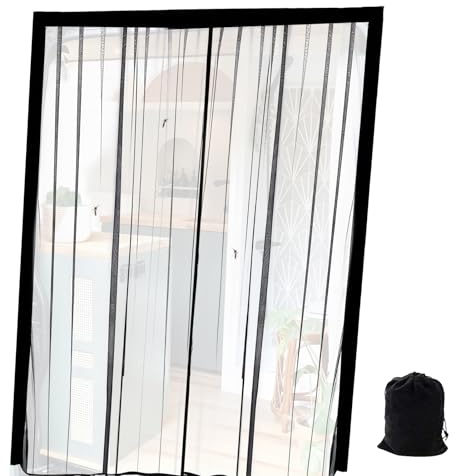 Moustiquaire magnétique pour la porte du camping-car – Rideau occultant magnétique 150 x 110 cm, filet pour portes coulissantes pour camping-car, protection des véhicules et remorques