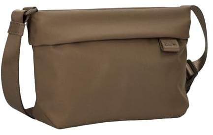 Zwei Damen Handtasche MADEMOISELLE.TEX MTX45 Umhängetasche 3 Liter, Crossbody Bag aus wasserabweisendem Stoff, Hauptfach mit Reißverschluss, langer verstellbarer Schultergurt