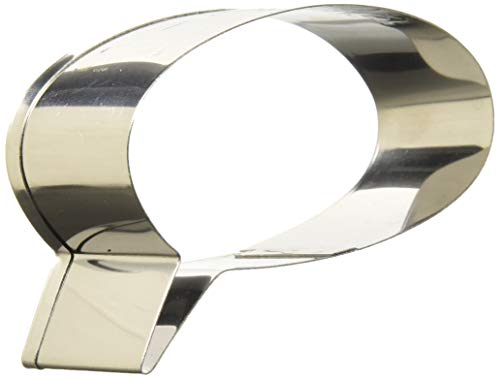 Birkmann 1010717110 Ausstechform Sprechblase oval, 7,8 cm, Kunststoff, Grau, 5 x 3 x 2 cm