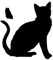 Wandtattooladen Wandtattoo - Katze Samtpfote Olli Größe:28x30cm Farbe: mint