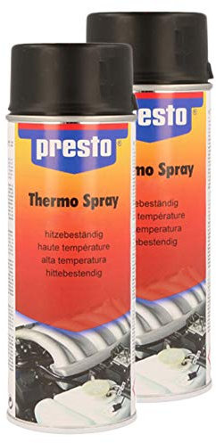 Presto 2X 428719 Thermo-LACKSPRAY 600°C RENOVIERUNG AUSBESSERUNG Silber 400 ml