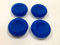 GGZone 4 Pack Silicone Analog Thumb Stick Cap Covers - Blue - Joystick Replacement for PS2/PS3/PS4/Xbox One/360 Controllers