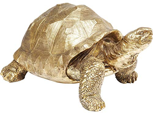 Kare Design Deko Figur Turtle, Gold, Schildkröte, Accessoires, Deko Skulptur, Dekoration, Wohnzimmer, 32x40x60 cm (H/B/T)