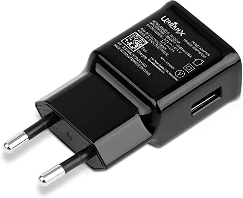 UrbanX Mains Fast Charger with Micro USB Cable for Samsung Galaxy S7 Edge S6 Note 5 Note 4, J1, J3, J5, J6, J7, J7 Prime, A3, A5, A7. Xiaomi Mi A2 Lite - Black (with 1.5 Meter Cable, Black)
