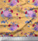 Soimoi Orange Baumwoll-Popeline Stoff Blutter, Aster & Begonie Blumen- Stoff drucken Meter 42 Zoll breit