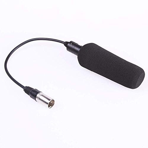 ZCTL Microfono professionale per registrazioni audio DV per interviste, adatto per videocamere e videocamere + cavo XLR