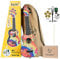 Ortega Guitars Sopran Ukulele Akustisch – Keiki K2 Series – Inklusive Zubehör – Agathis, ABS, Peace ‘68 (K2-68)