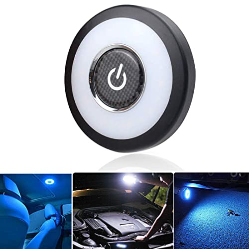 Luce notturna a LED per auto, 3 colori, luce notturna per bagagliaio, lampada da lettura, magnetica, dimmerabile, ricaricabile tramite USB, per auto, camion, armadi, pareti, campeggio