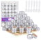35 Pcs 5ml Aluminum Jars, Empty Cosmetic Containers Pots with Spatula and Label Stickers for Sample, Lip Balm