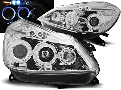 CR-Lights Angel Eyes Scheinwerfer Set für Renault Clio 3 2005-2009 chrom