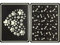 JMS we create smile - Set of 2 Plastic Pet Feeding Placemats in Assorted Paw Print Design | Food Mat for Dogs, Cats or Pets