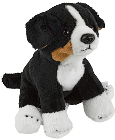 Teddys Rothenburg Berner Sennenhund klein sitzend 14 cm Kuscheltier Hunde Berna Sennenhund Plüschtiere