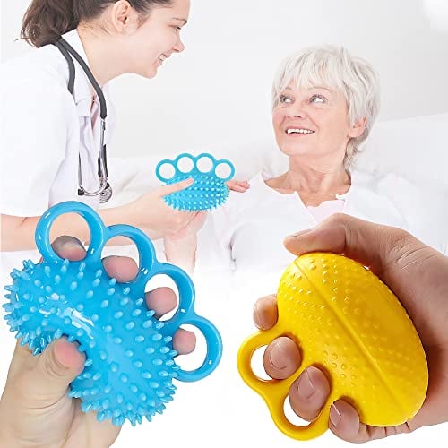 Hand Gymnastikball,2er Pack Handtrainer Tiefenmuskulatur,Fingertrainer Ball Handtrainer Igelball Krafttrainer Für Sportler Musiker Handkrafttherapie Reha-Übungsgerät