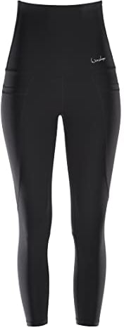 WINSHAPE Damen Functional Power Shape 7/8-tights “high Waist” Hwl314 Leggings, Schwarz, M EU