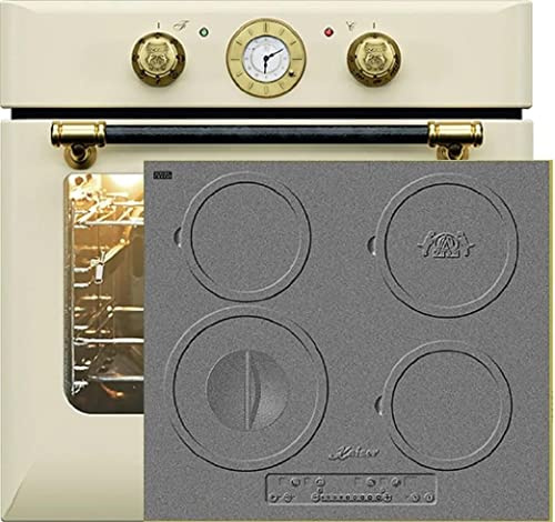 Kaiser Herdset Einbaubackofen EH 6432 ElfBE + KCT 6705 RI, Elektro, Autark, 68 L, Drehspieß, 10 Funktionen+ 60 cm, Einbau Herd, 4 Kochzonen, Design des Gusseisen-Kochfeldes