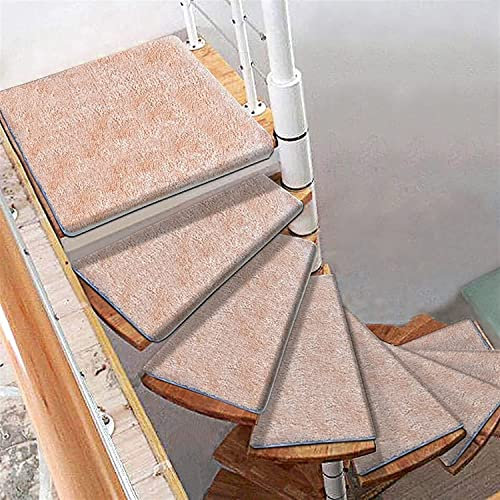 Gradino per Scale Curve, Giro a Sinistra/Destra Antiscivolo per Scale a chiocciola, tappetini per Scale girevoli, Tappetino per Scale con Protezione per gradini, Copertura autoadesiva 1 pz