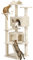 Yaheetech Cat Tree, 158cm Cat Tower with Scratching Post, 2 House and Dangling Balls Pet Furniture for Indoor Kittens, Beige
