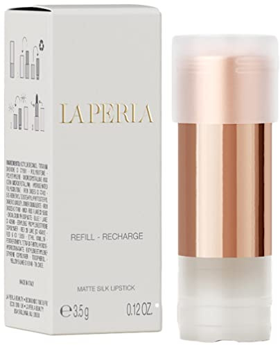 La Perla Beauty, Matte Silk Lipstick Refill, Auburn Nude Red