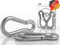 PD® Karabinerhaken Edelstahl 8x80 | Karabiner 80mm Rostfrei aus Edelstahl A4 V4A | Extrem belastbare Carabiner für Schaukel, Sonnensegel, Hängematte, Schlüsselanhänger & Boot | 10 Stück