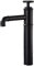 Robinet Mitigeur Salle De Bain Robinet Fengshui Industriel Tout En Cuivre Noir, Robinet De Lavabo Rétro Rouge Chaud Et Froid, Robinet De Lavabo De Comptoir, Noir De Style Haut