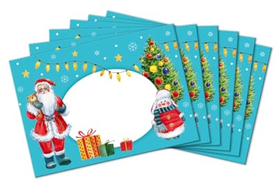 Weihnachten Briefumschläge Umschläge mit Kindermotiv Weihnachtsmann Weihnachtsmotiv für Einladungskarten Gutscheine Geldgeschenke einpacken DIN C6 (10 Umschläge/selbstklebend mit Abziehstreifen)