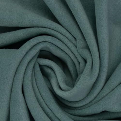 Swafing Baumwollfleece | CARLOS | 100% Baumwolle | Ökotex | für Bekleidung | ab 50 cm | Meterware (smaragd)