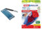 Dahle 502 Hebel-Papierschneider (bis DIN A4, Schnittlänge 320 mm, 8 Blatt Schneidleistung) Blau & tesa Roller Kleben Permanent ecoLogo - Nachfüllbarer Kleberoller