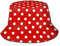 Outdoor Hut Rot-Weißer Tupfen Sommerhut Weich Anglerhut Atmungsaktiv Bucket Hat Für Camping Angeln Outdoor