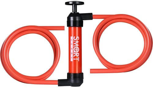 SMART JERRY - Fluid Transfer Pump Automotive, Oil Transfer Pump, Hand Pump Siphon, Multi-Use Hand Fuel Pump for Gas Oil and Liquids, RV Antifreeze Pump Kit, Siphon Pump for Fish Tank