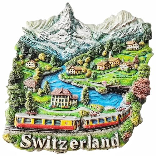 3D-Kühlschrankmagnete in der Schweiz, Touristen-Souvenir, Kühlschrankdekoration, Magnete