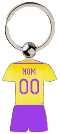 Porte clés maillot de foot Toulouse extérieur 2024 2025 à personnaliser