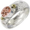 Im Labor gezüchteter Morganit Edelstein Bandring 925 Sterling Silber Bandring Herren und Damen Bandring Handgefertigter Schmuck CRG1070BC1_(47 (15.0))