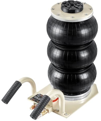 Wagenheber wagenheber Auto 3 Tonnen/6600 lbs Triple Bag Air Jack 3-5 s Schnellhub-Pneumatik-Wagenheber, Griffe für die Reparatur von Autowerkstätten(B)